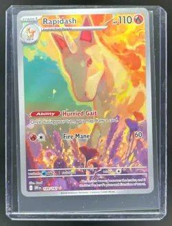2025 Pokemon Destined Rivals Rapidash Illustration Rare #189/182 - Image 1