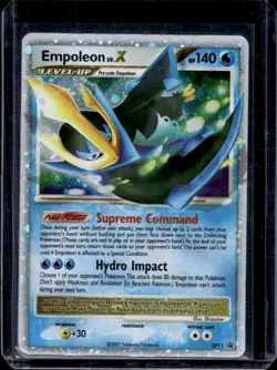 2007 Pokemon Diamond & Pearl Black Star Promos Empoleon LV.X #DP11 - Image 1