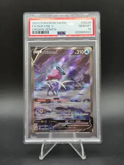 Pokemon PSA 10 Suicune V GG38/GG70 Crown Zenith: Galarian Gallery Holo GEM MINT - Image 2