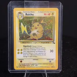 Raichu Holo Rare Card 14/62 Fossil Unlimited - Pokemon TCG - Image 1