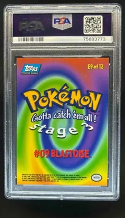 1999 Topps Pokemon Movie Edition Blastoise #E9 PSA 10 - Image 2