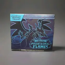 Pokemon TCG Mega Evolution Phantasmal Flames Elite Trainer Box Sealed - Image 1