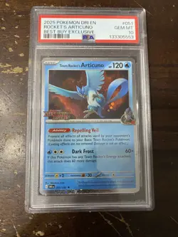 Pokemon Team Rocket’s Articuno Destined Rivals Stamped Best Buy Promo PSA GEM 10 - Image 1