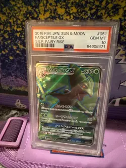 2018 Pokemon Japanese Sun & Moon FA Sceptile GX SEP Fairy Rise PSA 10 - Image 1
