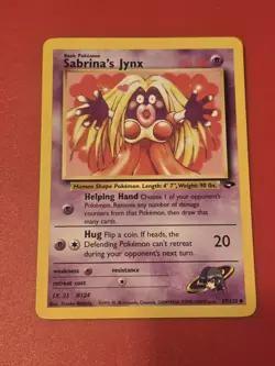 Sabrina's Jynx 057/132 Gym Challenge Pokemon Card TCG - Image 1