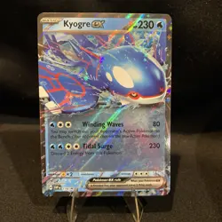 2023 Pokemon Scarlet & Violet Black Star Promo Kyogre Ex SVP 178 Full Art Holo - Image 1