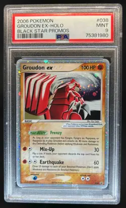 2003-2006 Pokemon Nintendo Black Star Promos Groudon ex Holo #038 PSA 9 - Image 1