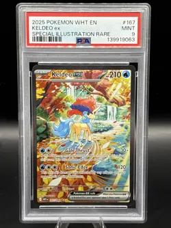 Pokemon TCG - Keldeo ex - 167/086 - White Flare - SIR - PSA 9 - Image 1