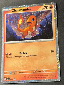 Pokemon TCG Charmander 047 Cosmos Holo Black Star Promo NM Double Swirl - Image 2
