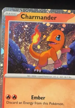 Pokemon TCG Charmander 047 Cosmos Holo Black Star Promo NM Double Swirl - Image 5