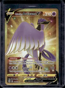 2022 Pokemon SWSH Brilliant Stars Galarian Articuno V Secret Rare #181/172 - Image 1
