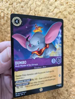 Disney Lorcana Dumbo Ninth Wonder Of The Universe Legendary 45/204 EN9 Fabled - Image 1