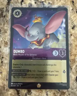Disney Lorcana Fabled Dumbo Ninth Wonder of the Universe Foil 45/204 Legendary - Image 4