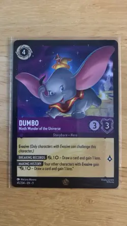 Dumbo Disney Lorcana Fabled: Ninth Wonder of the Universe Foil 45/204 Legendary - Image 1