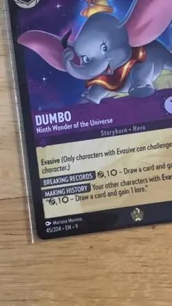 Dumbo Disney Lorcana Fabled: Ninth Wonder of the Universe Foil 45/204 Legendary - Image 5