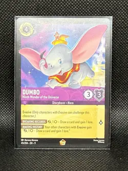 Disney Lorcana Fabled Dumbo Ninth Wonder of the Universe 45/204 Legendary - Image 1