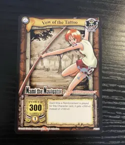 Near Mint JOLLY ROGER STAMPED 2005 One Piece Nami The Navigator Promo PR011 - Image 1