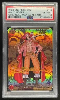 2024 One Piece Gol D. Roger Gold Manga Alternate Art VAR #OP09-118c PSA 10 - Image 1