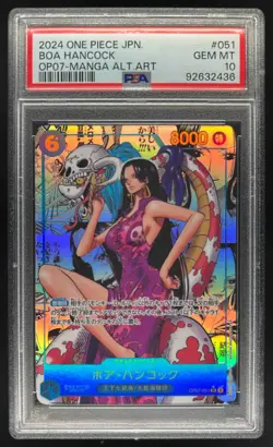 2024 One Piece 500 Years in the Future JP Boa Hancock Manga Art #OP07-051 PSA 10 - Image 1