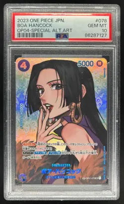 2023 One Piece Japanese Boa Hancock OP04 Special Alternate Art #078 PSA 10 - Image 1