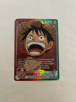One Piece Carrying On His Will Monkey D Luffy OP13-001 Alternate Art Leader - Image 1