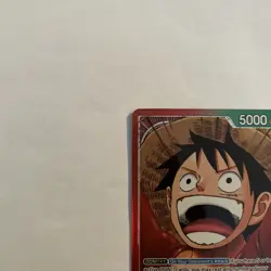 One Piece Carrying On His Will Monkey D Luffy OP13-001 Alternate Art Leader - Image 2