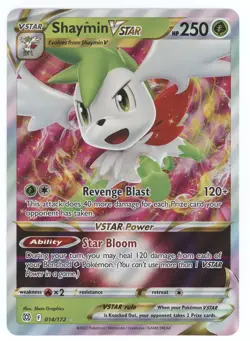 2022 Pokemon SWSH Brilliant Stars Promo Shaymin VSTAR (Jumbo Card) #14/172 - Image 1