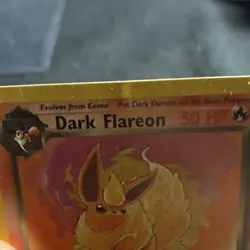 Dark Flareon 35/82 Team Rocket 1st Edition 50 HP Uncommon Pokemon TCG Card - Image 2