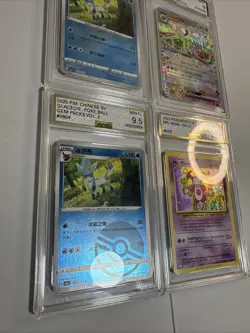 AGS Graded Pokemon Card Lot Of 4 Cards (2)Glaceon Master Bal,Mr.Mime,Greninja EX - Image 4