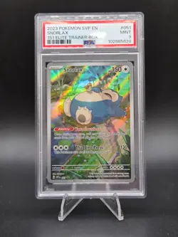 Pokemon PSA 9 Snorlax 051 Sv: Scarlet & Violet Promo Cards Holo MINT - Image 2