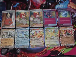 Pokemon TCG Prismatic Evolutions EX / UR LOT of 10 Cards - Image 1