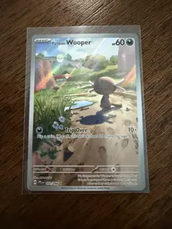 Paldean Wooper 102/094 Phantasmal Flames Illustration Rare Pokemon TCG Card NM - Image 1