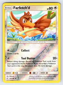 Farfetch'd 127/181 2019 Sun & Moon Team Up Pokemon Card TCG Reverse Holo Nm/Vlp - Image 1