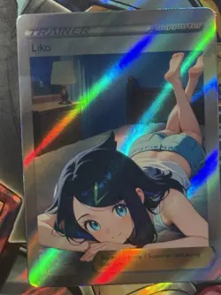 Pokemon Liko Anime Waifu Custom DIY Trainer Art Sexy Pokemon card - Image 2