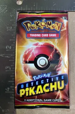 SEALED Detective Pikachu Pokemon Promo 2 Card Booster Pack - Image 1