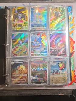 Pokemon Card Lot Binder V/VMAX IR Hits Ex 180 Cards NM Full Art - Image 1