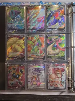Pokemon Card Lot Binder V/VMAX IR Hits Ex 180 Cards NM Full Art - Image 4