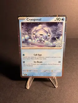 Pokemon TCG - Cryogonal 047/191 - Surging Sparks Festive Stamp Promo Card - Image 1