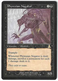 Magic the Gathering MTG - Urza's Destiny: Phyrexian Negator Rare Card #65 - Image 1