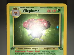 1st Edition Holo Vileplume Card - Ungraded NM - Jungle 15/64 Wizards WOTC 1999 - Image 3