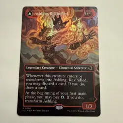 Ashling, Rekindled FOIL Borderless 290 Lorwyn Eclipsed ECL MTG Rare Unplayed NM - Image 1