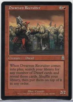 1x Dwarven Recruiter - Odyssey - Near Mint - Image 1