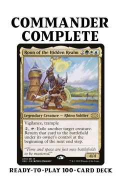 Roon of the Hidden Realm BLINK ETB TRIGGERS Magic MTG Custom Commander Deck - Image 1
