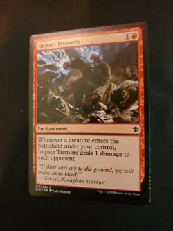 Impact Tremors Dragon’s Of Tarkir NM Magic The Gathering MTG Tcg See Pics - Image 3