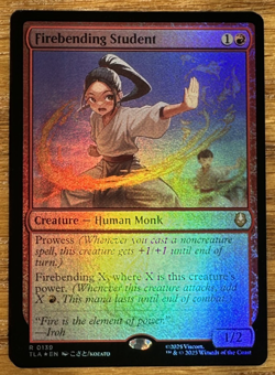 MTG Avatar: The Last Airbender, Firebending Student - Foil - Image 1