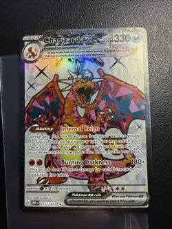 Pokemon TCG Charizard EX Obsidian Flames Holo Ultra Rare Card 215/197 - Image 1