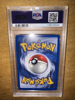 Pokemon Erika's Clefable 003/132 Gym Heroes Unlimited Holo SWIRL PSA 7 NM 2000 - Image 2