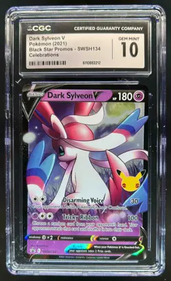 2019-2023 Pokemon SWSH Black Star Promos Dark Sylveon V #SWSH134 CGC 10 - Image 1