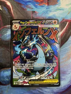 Mega Charizard X ex 023 MEP Black Star Promo Pokemon Phantasmal Flames UPC - Image 1