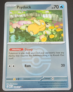 Ascended Heroes Psyduck Love Ball Reverse Holo 039/217 Pokemon TCG NM - Image 1
